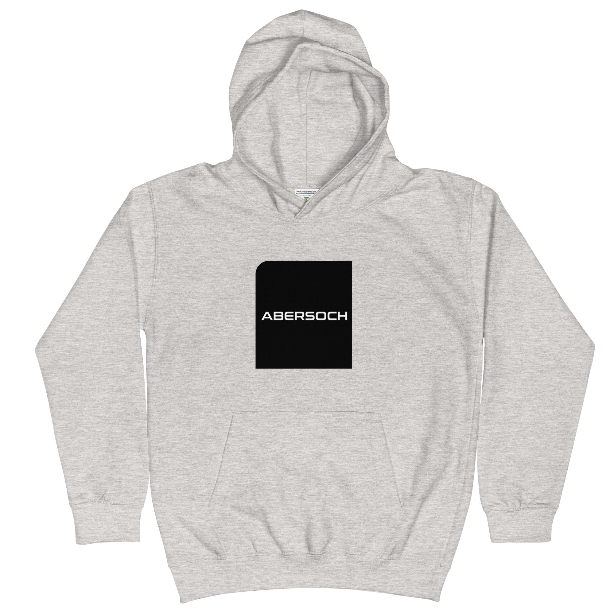 Abersoch Typography Black Square Girls Hoodie image 3
