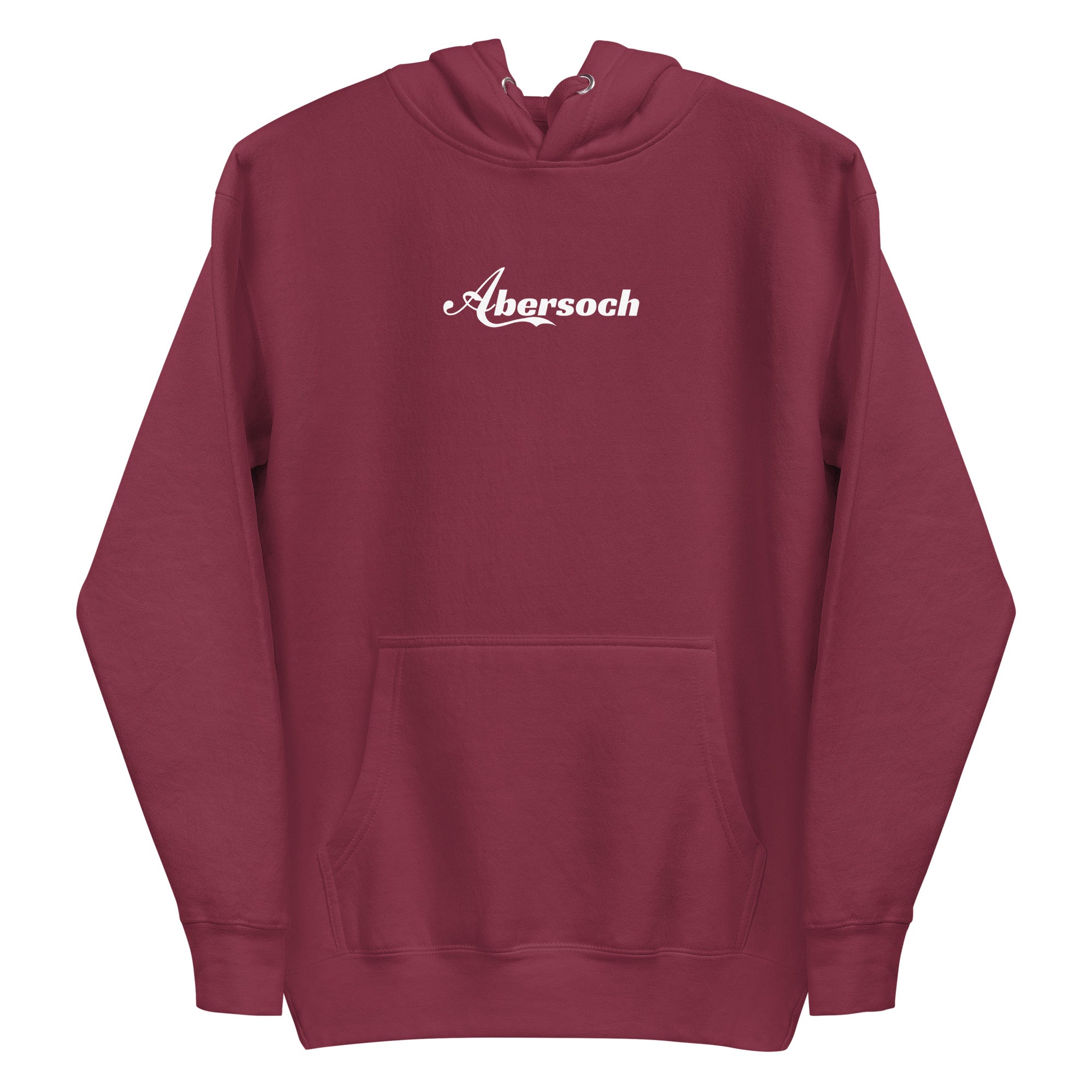 Abersoch Cursive Typography Women Premium Hoodie - M, Maroon image