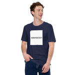 Abersoch Typography White Square Staple T-Shirt image 0