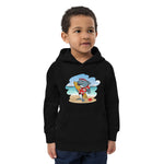 Cute Surfing Dolphin Kids Eco Hoodie image 1