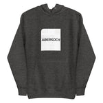 Abersoch Typography Distressed White Square Women Premium Hoodie - S, Charcoal Heather image