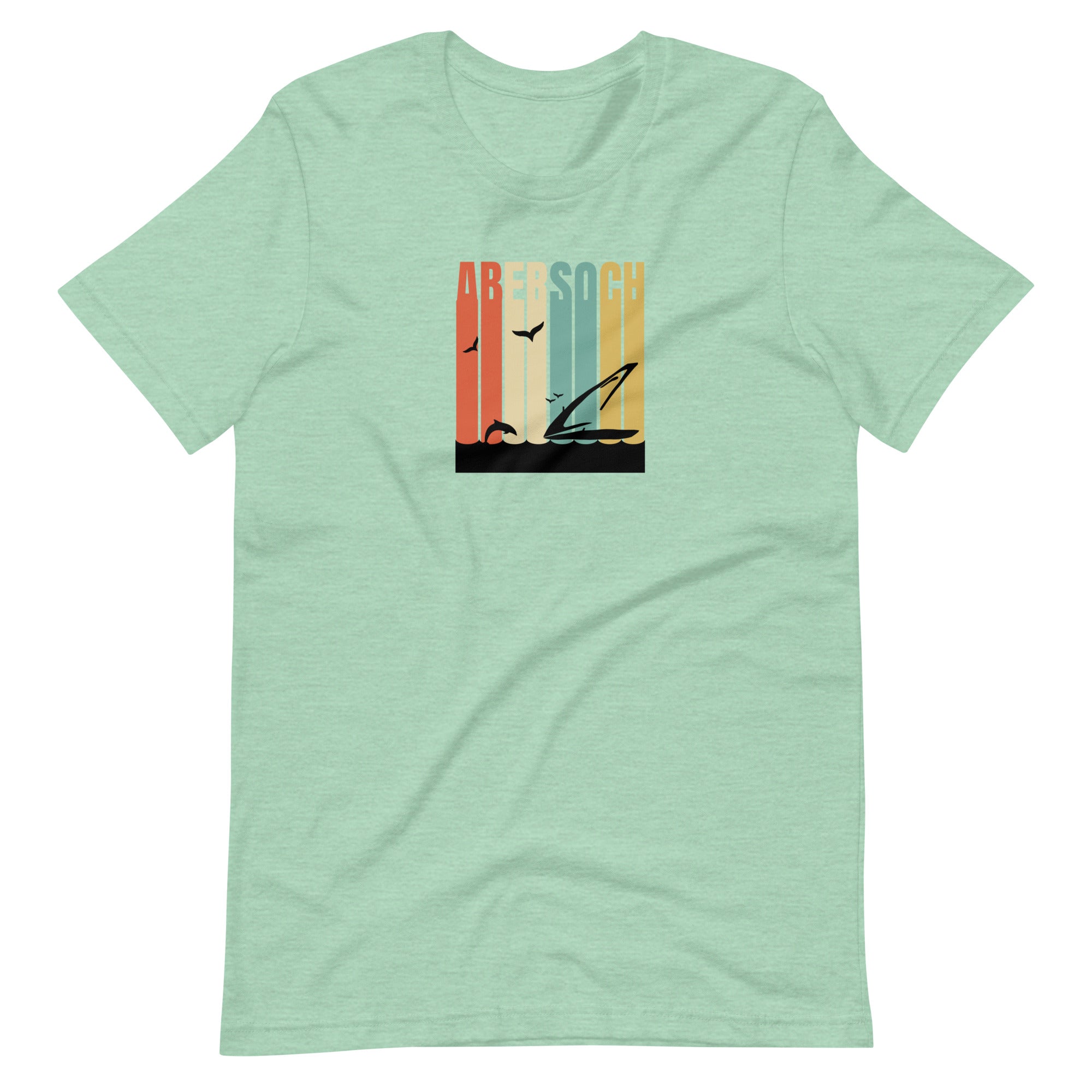 Abersoch Logo Retro Vintage Staple T-Shirt image 7