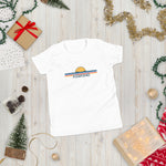 Abersoch Retro Line Sunset Girls Short Sleeve T-Shirt image 2