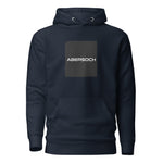 Abersoch Typography Black Square Women Premium Hoodie - 3XL, Navy Blazer image