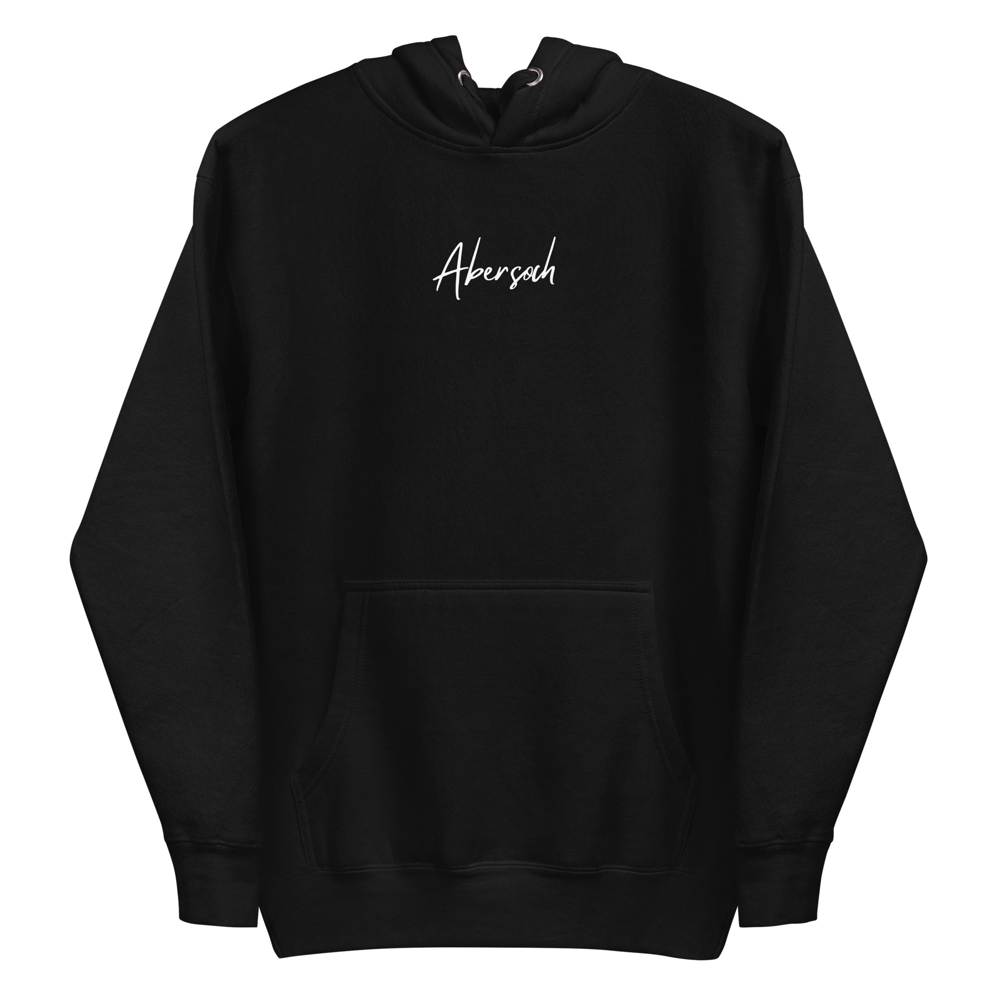 Abersoch Handwritten Typography Women Premium Hoodie - XL, Black image