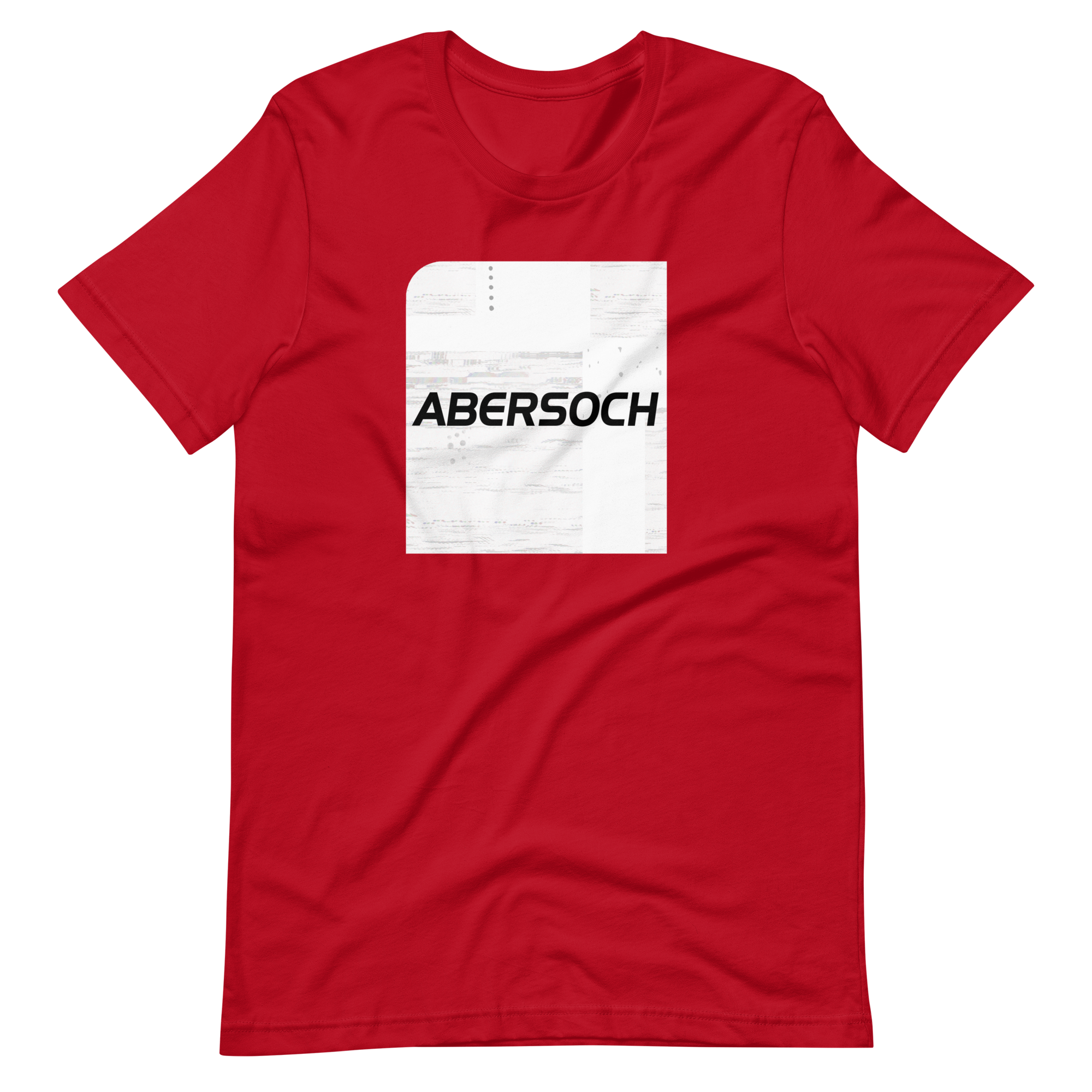Abersoch Typography Distressed White Square Staple T-Shirt image 8