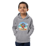 Cute Surfing Dolphin Kids Eco Hoodie image 15