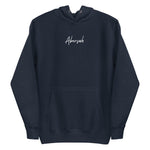 Abersoch Handwritten Typography Women Premium Hoodie - L, Navy Blazer image