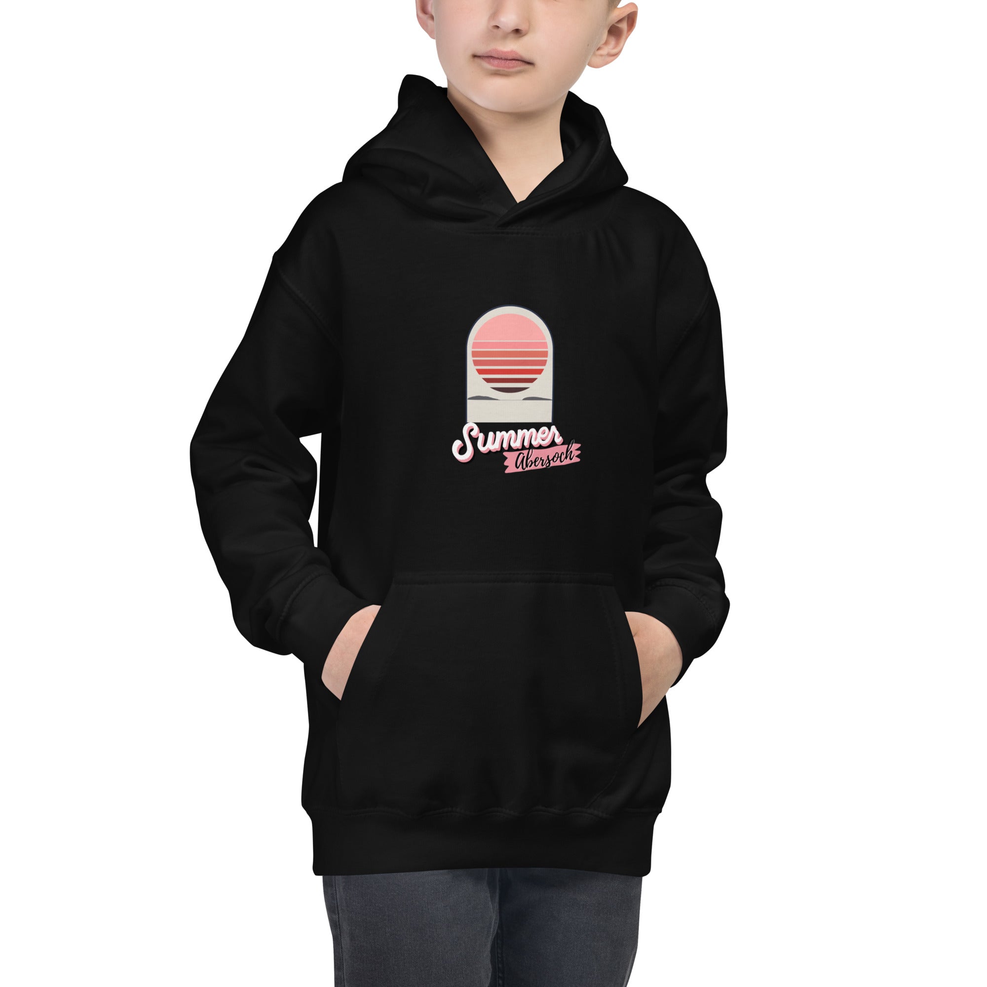 Abersoch Summer Sunset Boys Hoodie image 1
