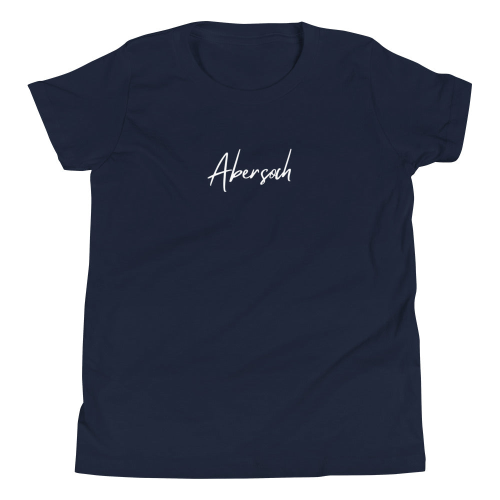 Abersoch Handwritten Typography Boys Short Sleeve T-Shirt image 1