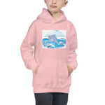 Cute Dolphin Wearing Wreath Flower Kids Hoodie image 9