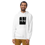 Abersoch Typography Distressed Black Square Premium Hoodie image 0