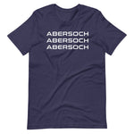 Abersoch Triple Typography White Staple T-Shirt image 4