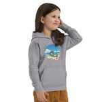 Dolphin Relaxing On Beach Kids Eco Hoodie image 10