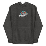 Abersoch Rainbow Premium Hoodie - 3XL, Charcoal Heather image