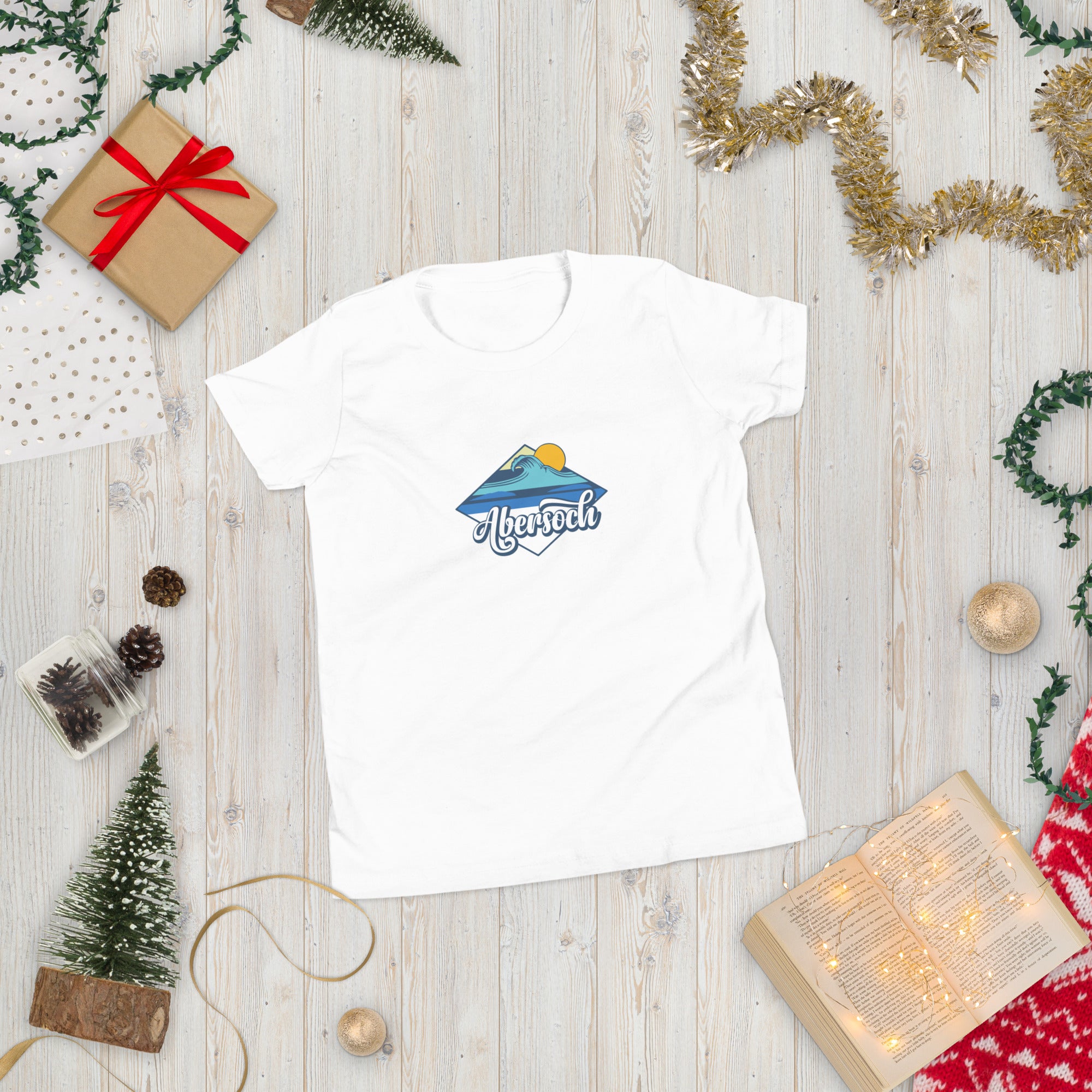 Abersoch Beach Wave Girls Short Sleeve T-Shirt image 0