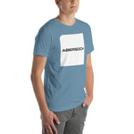 Abersoch Typography White Square Staple T-Shirt image 1