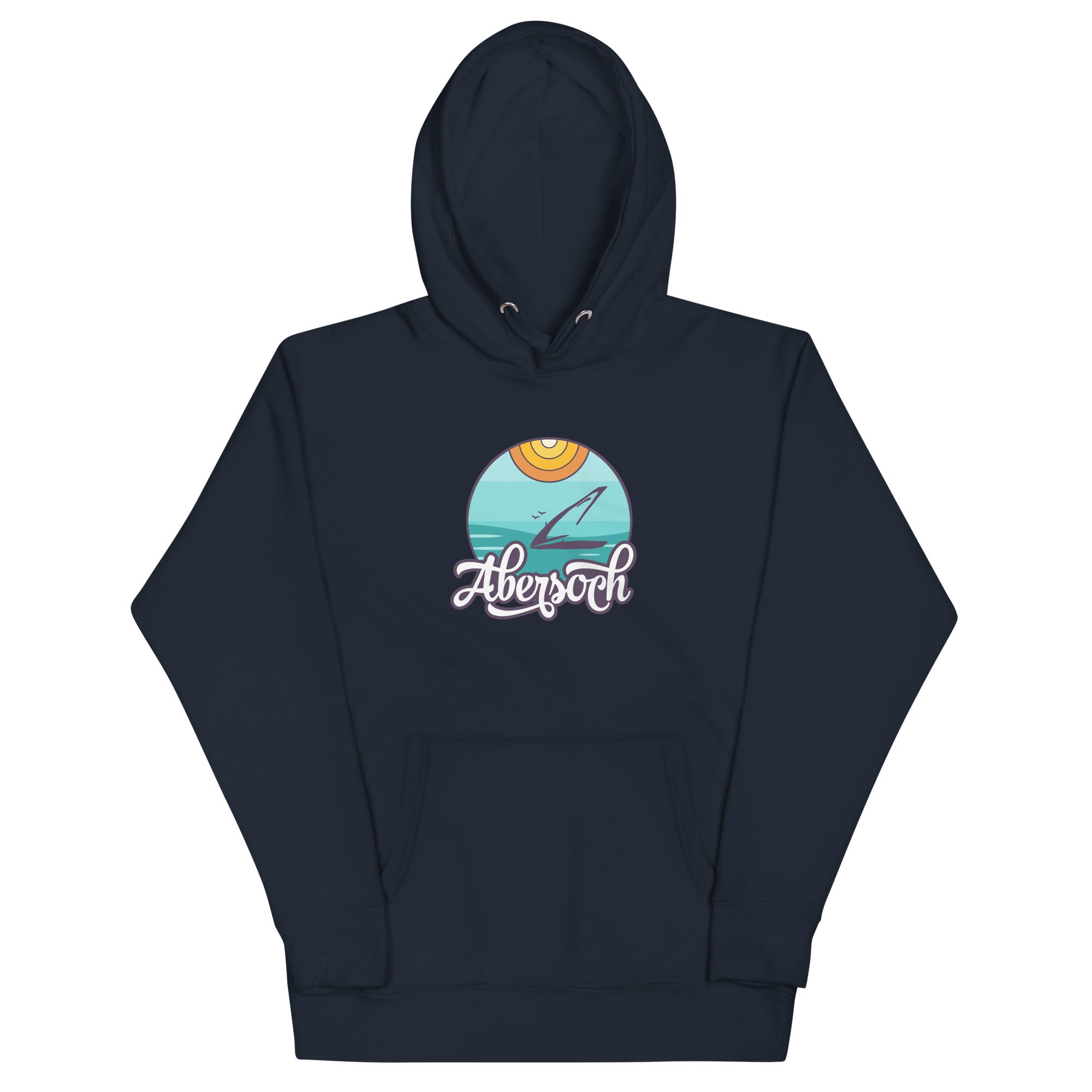 Abersoch Sea Beach Women Premium Hoodie - XL, Navy Blazer image