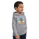 Cute Surfing Dolphin Kids Eco Hoodie image 13