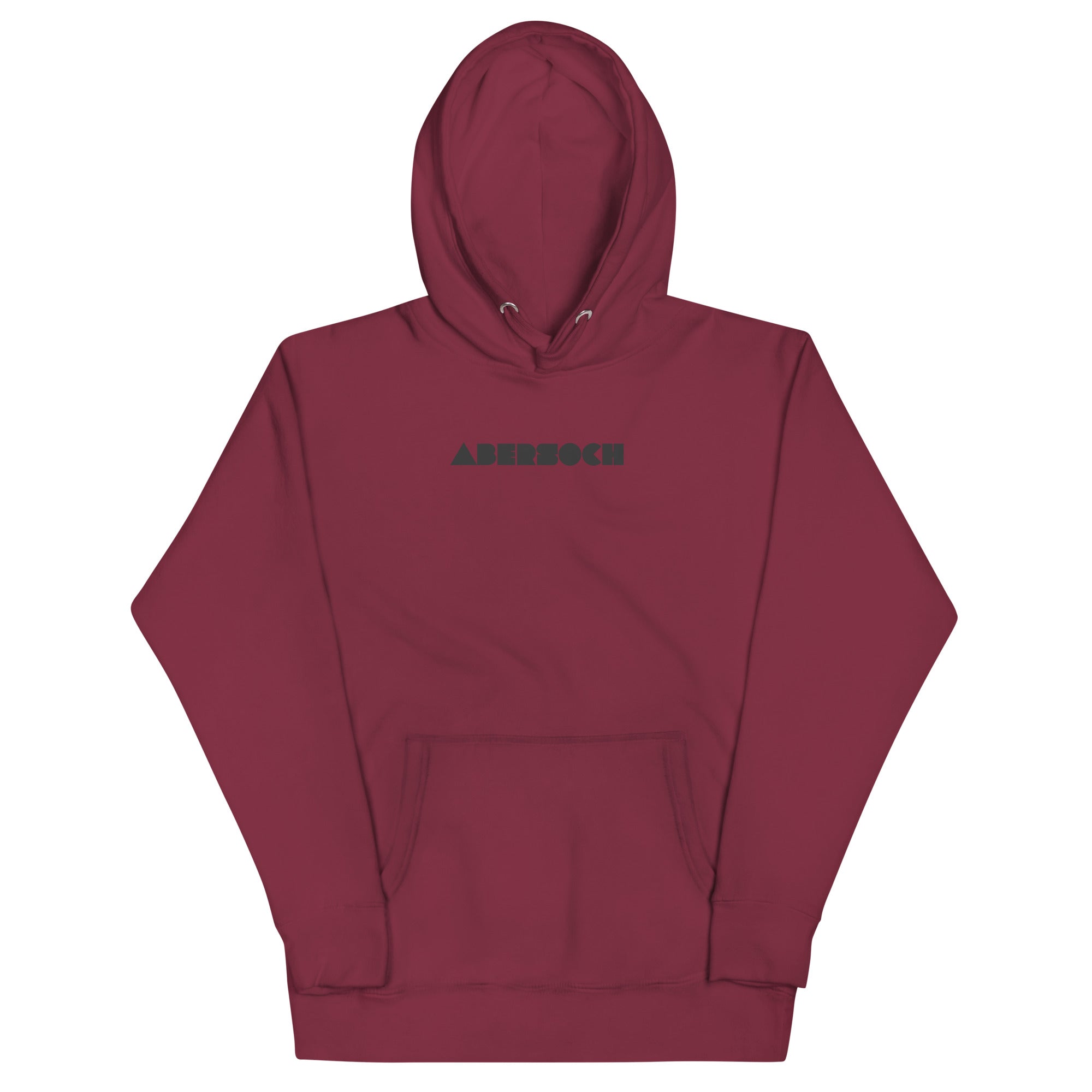Abersoch Bold Typography Staple Women Premium Hoodie - L, Maroon image