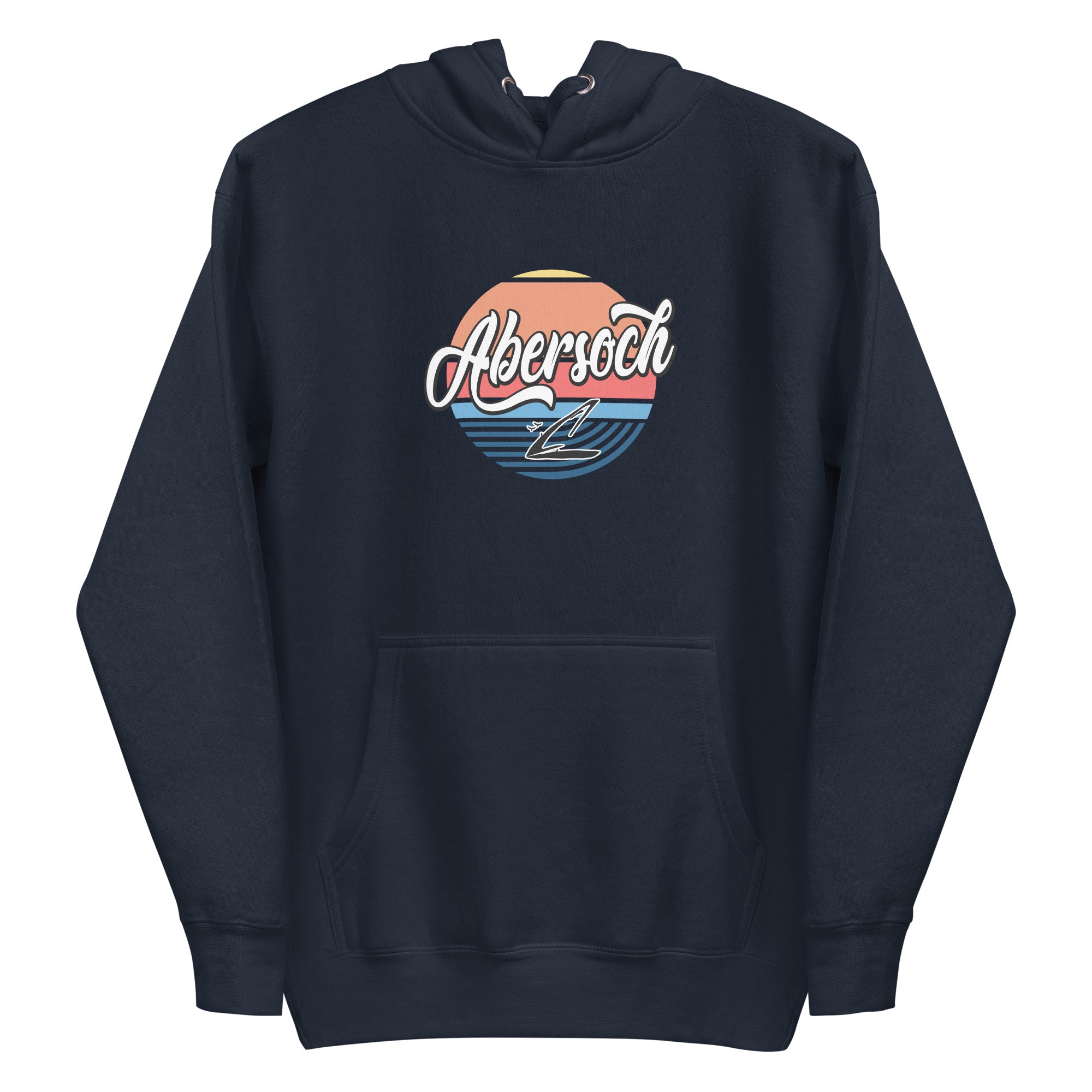 Abersoch Logo Retro Beach Women Premium Hoodie image 2