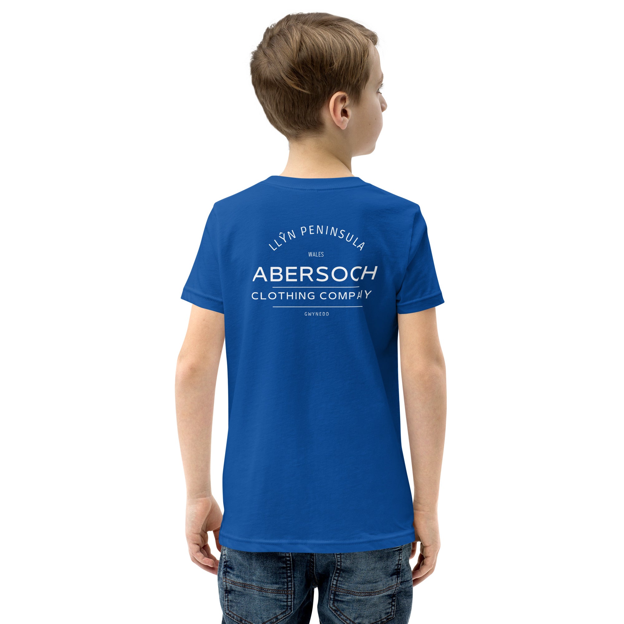 Abersoch Clothing Company White Boys Short Sleeve T-Shirt image 1