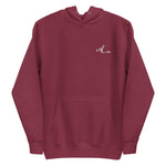 Abersoch Clothing Embroidery A Logo Women Premium Hoodie - L, Maroon image