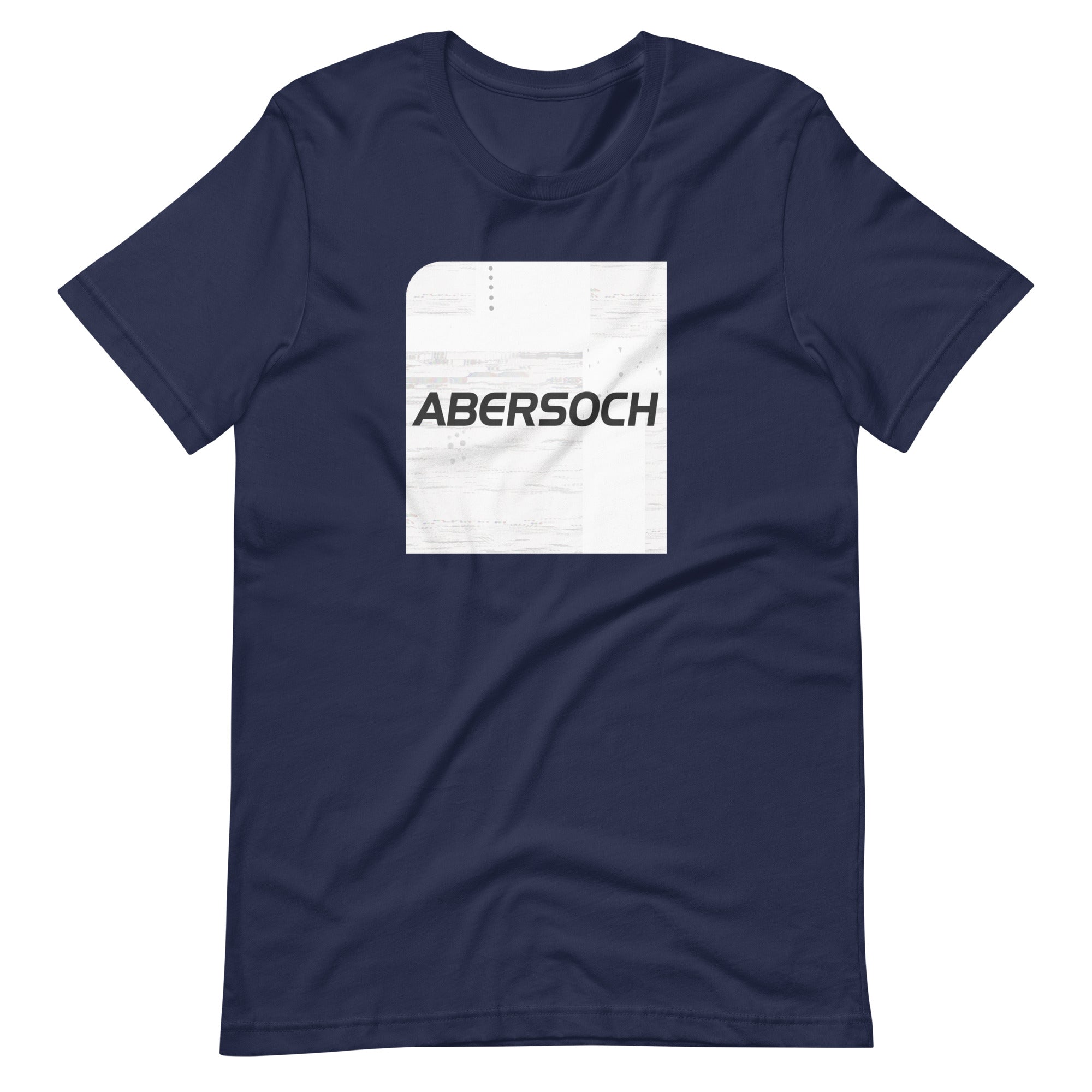 Abersoch Typography Distressed White Square Staple T-Shirt image 4