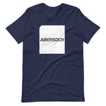 Abersoch Typography Distressed White Square Staple T-Shirt image 4