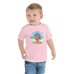 Cute Surfing Dolphin Toddler Short Sleeve Tee image 1