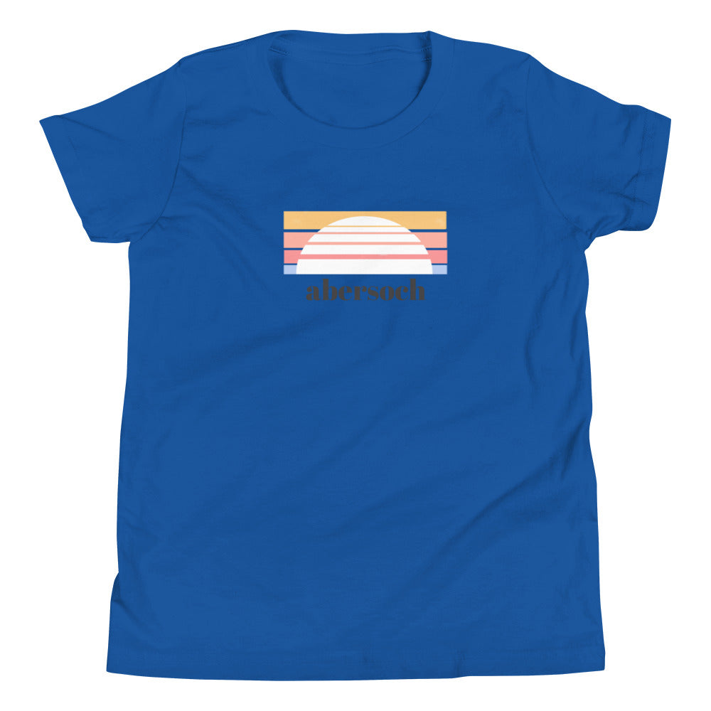 Abersoch Sunset Line Boys Short Sleeve T-Shirt image 1