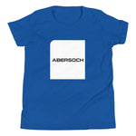 Abersoch Typography White Square Boys Short Sleeve T-Shirt image 0