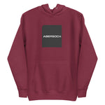 Abersoch Typography Black Square Women Premium Hoodie - M, Maroon image